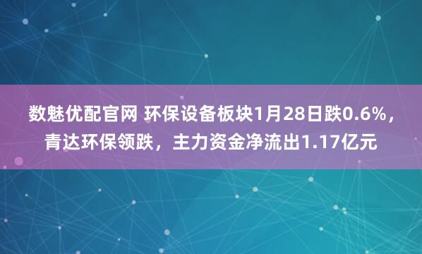 数魅优配官网 环保设备板块1月28日跌0.6%，青达环保领跌，主力资金净流出1.17亿元